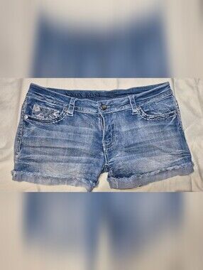 KNOX ROSE Blue Denim Midi Shorts